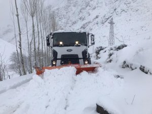 Şırnak’ta Kar 1 Metreyi Buldu