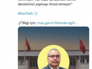 Muş’ta Eğitime Bir Gün Ara Verildi