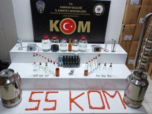 Lastik Dükkanını İçki İmalathanesine Çevirmişler