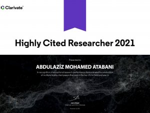 Erü’lü Atabani, Dünyanın En Çok Atıf Alan Araştırmacıları Arasında