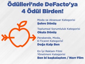 Defacto Kristal Elma 2021’den Dört Ödülle Döndü