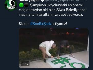 Sakaryaspor Taraftarını Maça Böyle Davet Etti