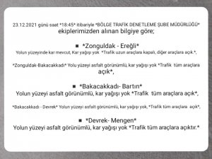 Karla Mücadelede Karayollarının Durumu Açıklandı