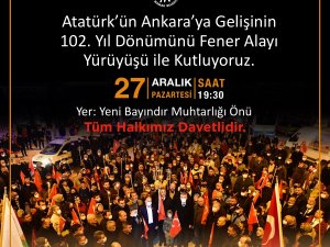Mamak’ta Atatürk’ün Ankara’ya Gelişi Kutlanacak