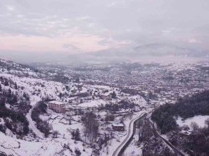 Devrek’te Kar Manzaraları Havadan Görüntülendi