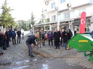 Terme’de Fındık Dal Öğütme Makinesi Teslimi