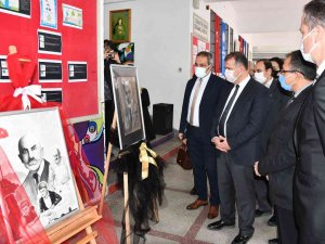 Söke’de "Çizgimiz Mehmet Akif Ersoy" Resim Sergisi Açıldı