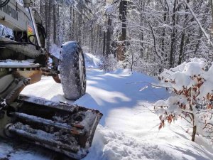 Orman Müdürlüğü Yoğun Kar Altında Nakliyatlara Devam Ediyor