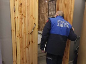 Atakum Zabıtası Ruhsatsız ‘Gizli Hamamı’ Buldu