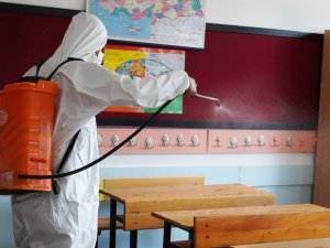 Keçiören’deki Okullar ‘Omicron’a Karşı Dezenfekte Edildi
