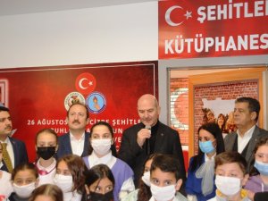 Bakan Soylu, Cizre’de Şehit Polisler Adına Kurulan Kütüphanenin Açılışını Gerçekleştirdi