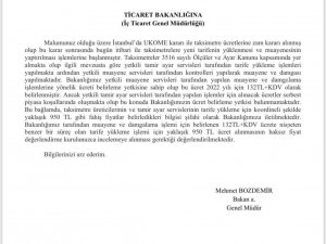 Bakanlık, Taksicilerin ’Fahiş Fiyat’ İddiası Üzerine Harekete Geçti