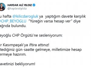 Başkanı Yıldız: “İ̇stediğiniz Gün-saatte Gelmeye, Milletimize Hesap Vermeye Hazırım”