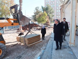 Beyazgül Devam Eden Çalışmaları Yerinde İnceledi
