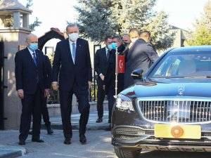 Cumhurbaşkanı Erdoğan, Mhp Lideri Bahçeli’yi Ziyaret Etti
