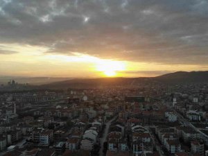 Balıkesir’de Sisli Gün Batımı
