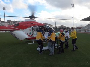 Kırklareli’de Bir Hasta, Helikopter Ambulans İle İ̇stanbul’a Sevk Edildi