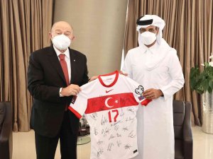 Nihat Özdemir’den Katar Futbol Federasyonu Başkanı Al Thaniye Ziyaret