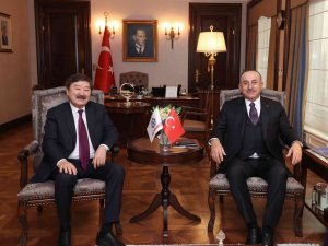 Bakan Çavuşoğlu, Türksoy Genel Sekreteri Kaseinov İle Görüştü