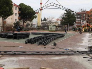 19 Mayıs İlçesinde Kapalı Tenis Kortu İçin Çalışmalar Başladı