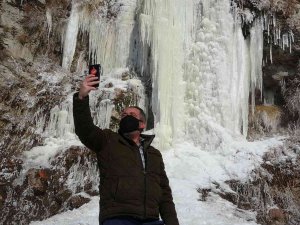 Donan Şelale Pamukkale’yi Andırdı