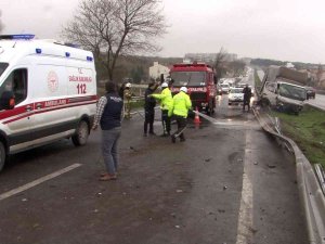 Büyükçekmece E-5’te Feci Kaza Kamerada