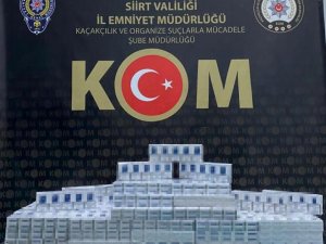 Siirt’te Bin 500 Paket Kaçak Sigara Ele Geçirildi
