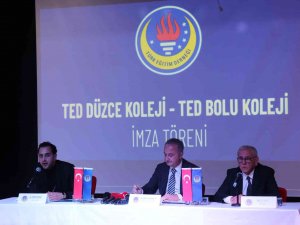 Ted Bolu Ve Düzce Koleji Okullarının İmza Töreni Gerçekleşti