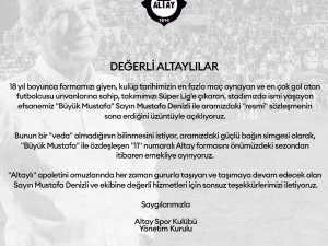 Altay’dan Mustafa Denizli’ye Teşekkür