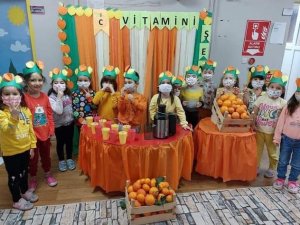Kumru’da Minik Öğrenciler İçin ’C Vitamini’ Etkinliği