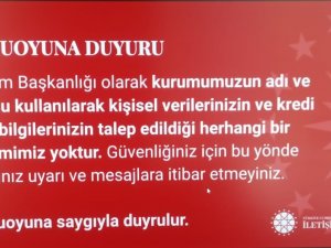 Cumhurbaşkanlığı İ̇letişim Başkanlığı’ndan Dolandırıcılara Karşı Uyarı
