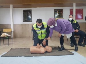 Jandarma Trafik Personeline İlk Yardım Eğitimi
