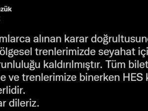 Tcdd Genel Müdürü Pezük: “Trenlerimizde Seyahat İçin Negatif Pcr Test Zorunluluğu Kaldırılmıştır”