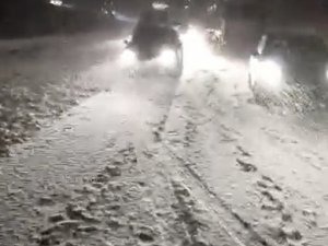 Tokat’ta Uluslararası Karayolunda Ulaşıma Kar Engeli
