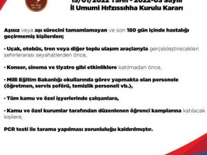 Nevşehir Valiliğinden "Pcr Testi" Açıklaması