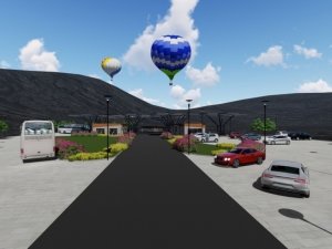 Jeopark Ziyaretçi Merkezi’nde Çalışmalar Sürüyor