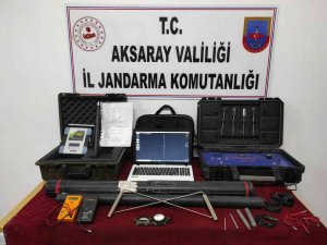 Aksaray’da Kaçak Kazı Yapan 8 Şüpheli Suçüstü Yakalandı