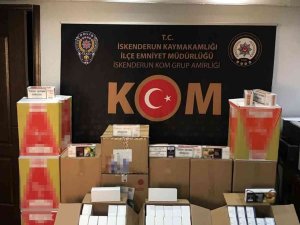 Hatay’da 180 Bin Adet Gümrük Kaçağı Makaron Ele Geçirildi