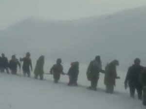 Şehit Asker İçin Köylüler Seferber Oldu