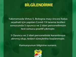 Frutti Extra Bursaspor’da 7 İsmin Covid-19 Testi Pozitif Çıktı