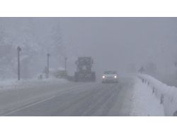 Bolu Dağı’nda Kar Yağışı Devam Ediyor