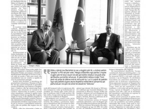Erdoğan, Arnavutluk’ta Gazeteye Makale Yazdı