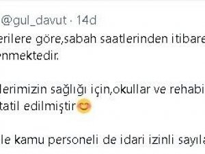 Gaziantep’te Okullara Kar Tatili