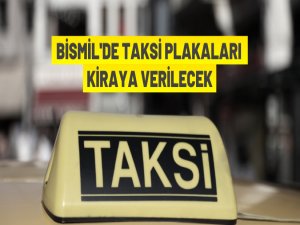 Taksi plakası kiralama ihalesi