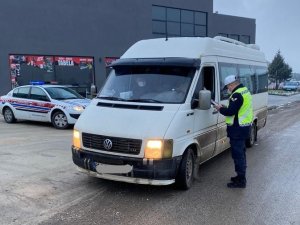 Jandarmadan Yolcu Minibüslerine Sıkı Denetim