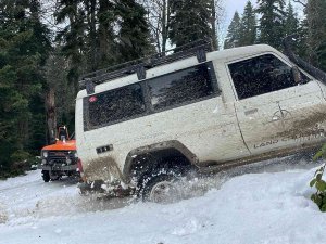 Off-road Tutkunları 1 Metre Karda Safari Yaptı