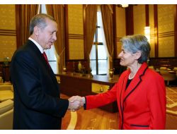 Cumhurbaşkanı Erdoğan, Unesco Direktörü Bokova’yı Kabul Etti