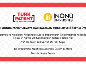 İ̇nönü Üniversitesi’nde 2 Proje Patent Aldı