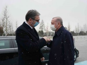 Cumhurbaşkanı Erdoğan, Sırbistan Cumhurbaşkanı Vucic’i Resmi Törenle Karşıladı
