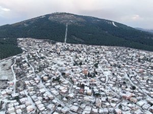 Kar Yağışıyla Aydos Ormanı’nda Kartpostallık Görüntüler Havadan Görüntülendi